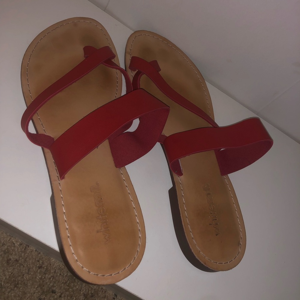 Red sandals
